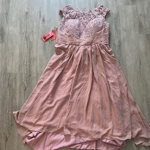 NWT Pink dress with lace top